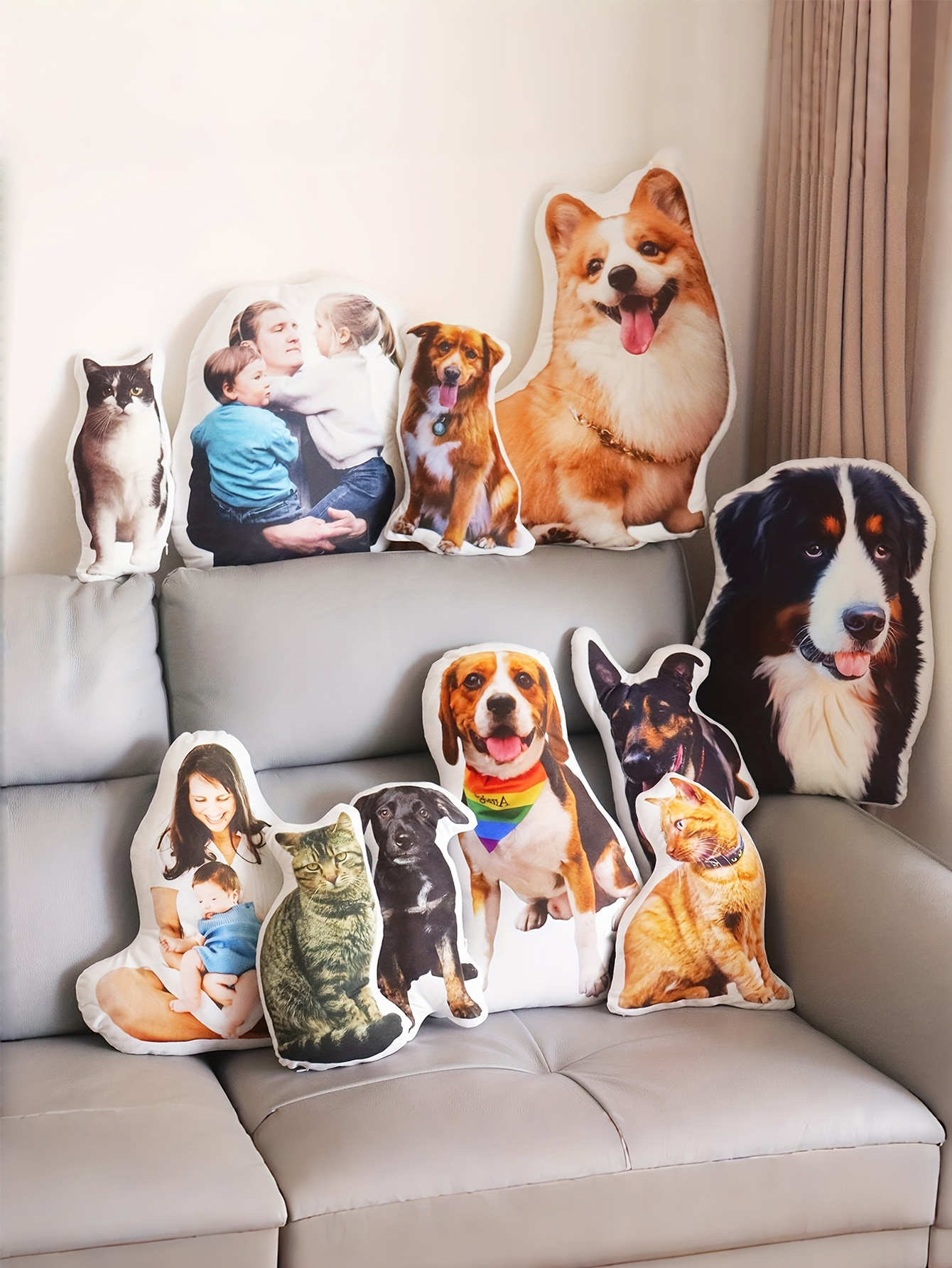 Personalized Big Head Photo Pillow